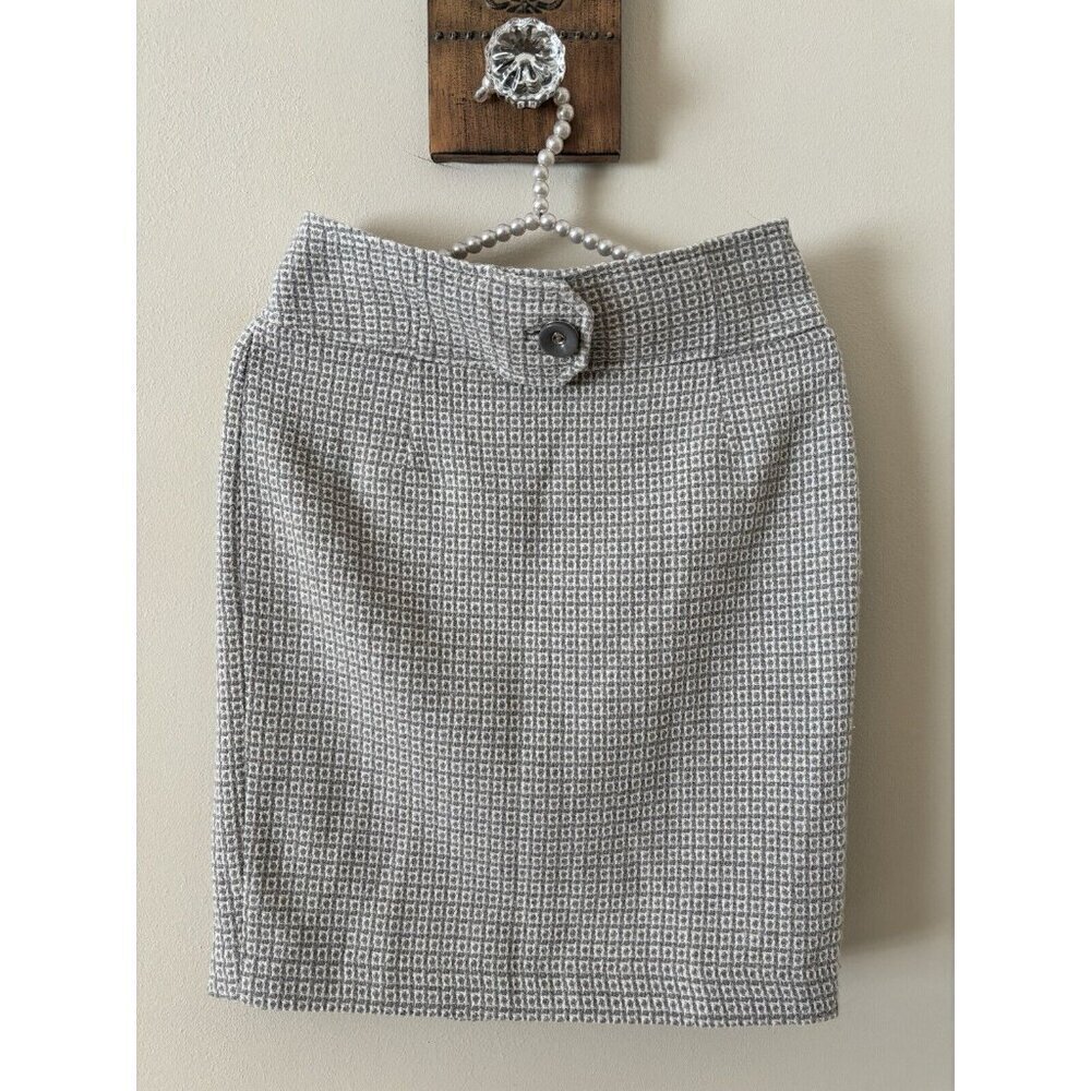 NWOT The Limited Womens Size 0 Gray Pencil Skirt Wool Blend
